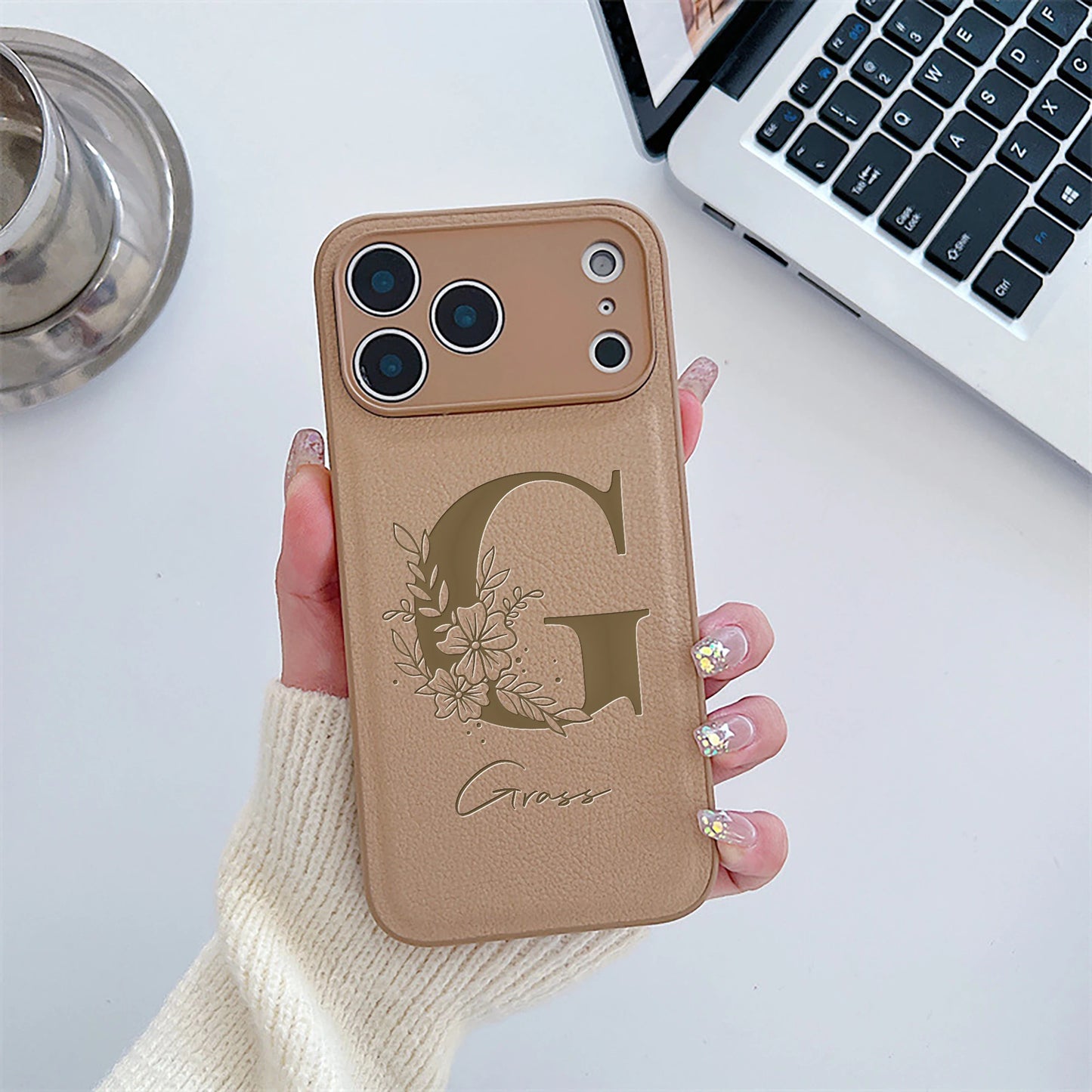 Custom Petal Initial Case