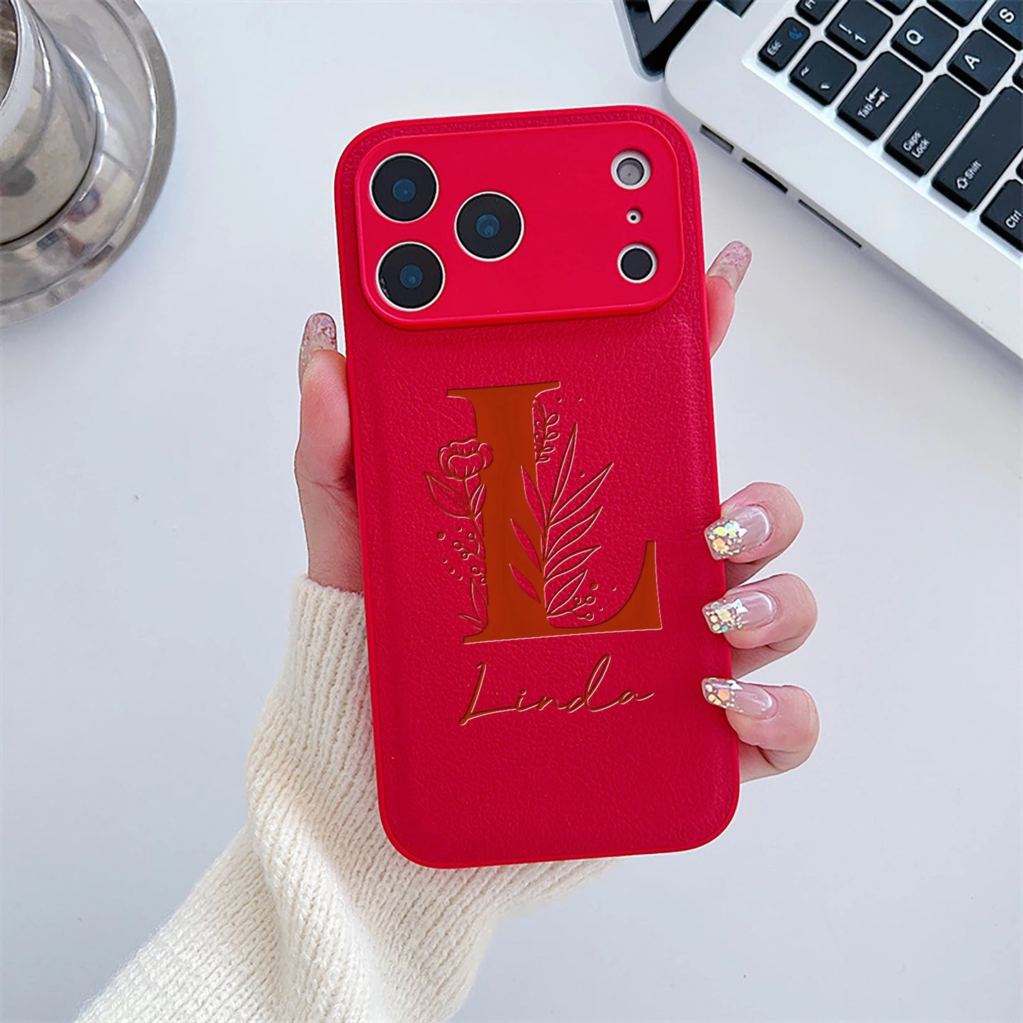 Custom Petal Initial Case