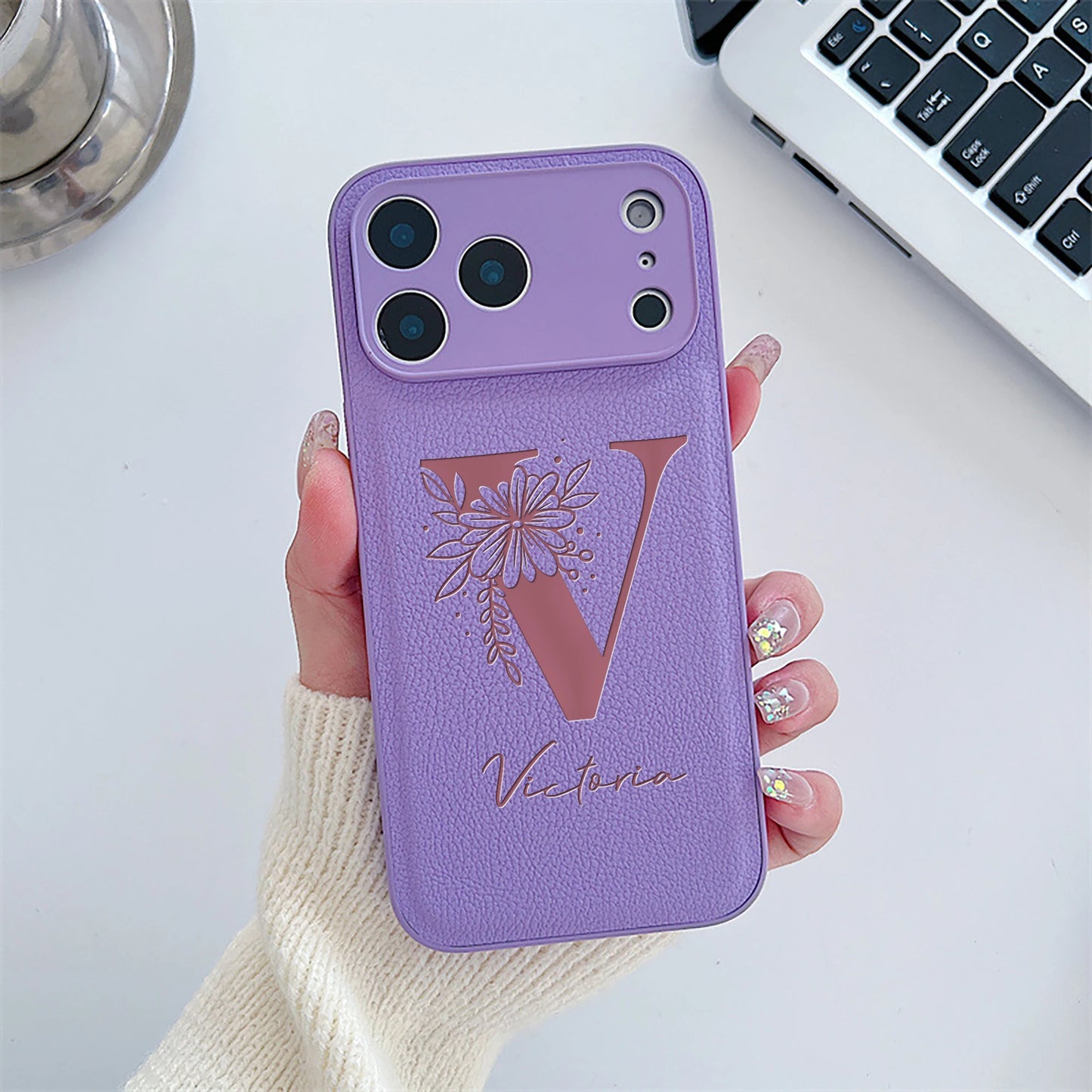 Custom Petal Initial Case